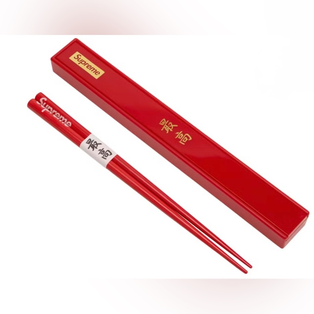 Authentic Supreme Red Chopsticks Set